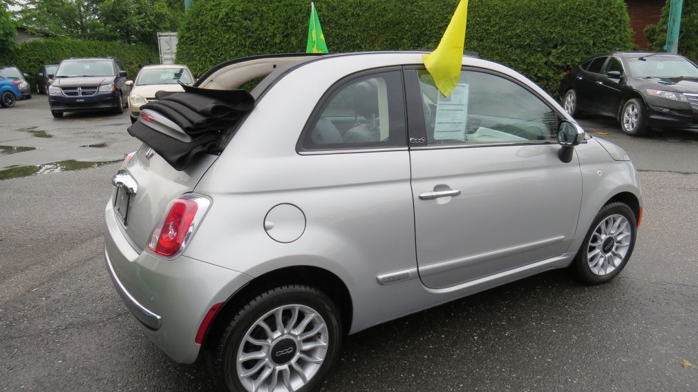 2012 Fiat 500c Lounge MAN A/C MAGS CUIRBLUETOOTH GR ELECTRIQUE #10