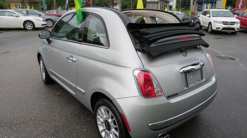 2012 Fiat 500c Lounge MAN A/C MAGS CUIRBLUETOOTH GR ELECTRIQUE #12