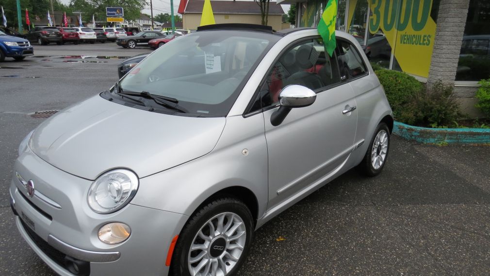 2012 Fiat 500c Lounge MAN A/C MAGS CUIRBLUETOOTH GR ELECTRIQUE #13