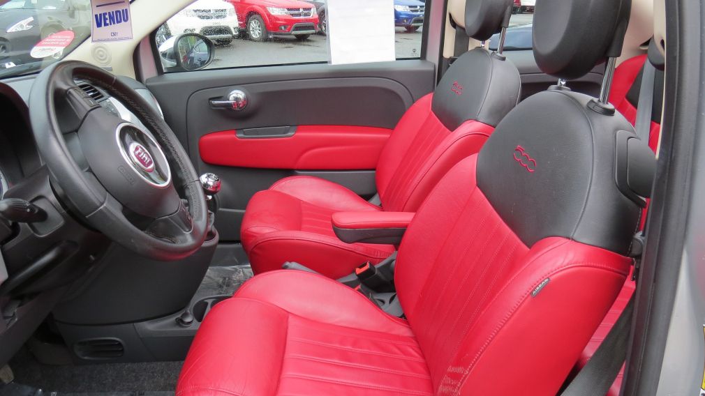 2012 Fiat 500c Lounge MAN A/C MAGS CUIRBLUETOOTH GR ELECTRIQUE #19