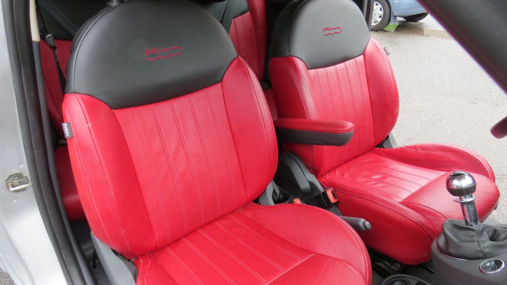 2012 Fiat 500c Lounge MAN A/C MAGS CUIRBLUETOOTH GR ELECTRIQUE #29