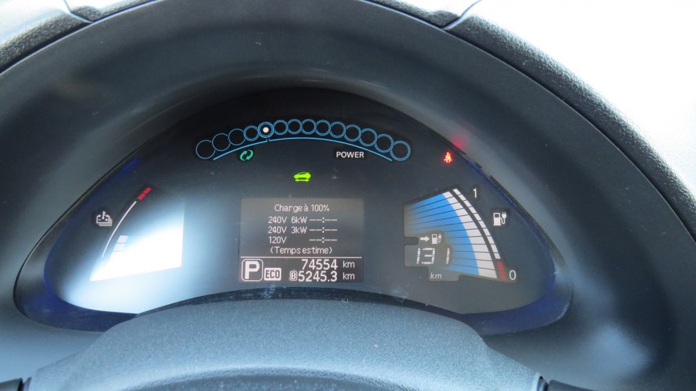 2015 Nissan Leaf S AUT A/C CAMERA BLUETOOTH GR ELECTRIQUE #17