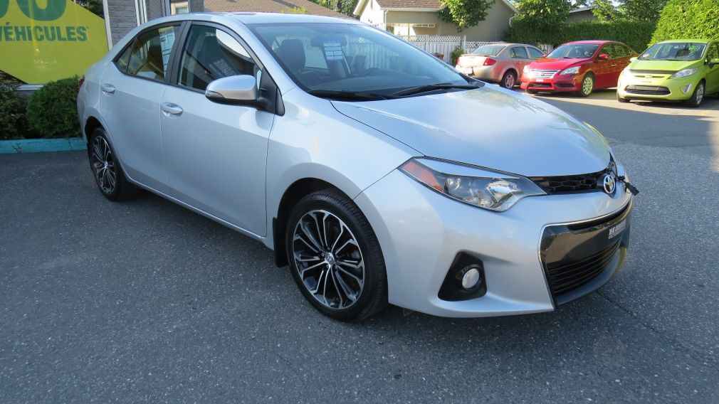 2016 Toyota Corolla S MAN A/C MAGS CAMERA TOIT BLUETOOTH GR ELECTRIQUE #0