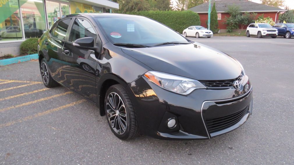2015 Toyota Corolla S MAN A/C MAGS CAMERA TOIT BLUETOOTH GR ELECTRIQUE #0