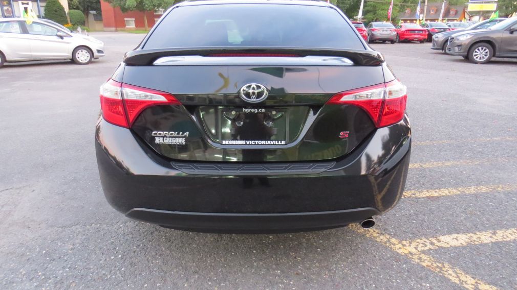 2015 Toyota Corolla S MAN A/C MAGS CAMERA TOIT BLUETOOTH GR ELECTRIQUE #6