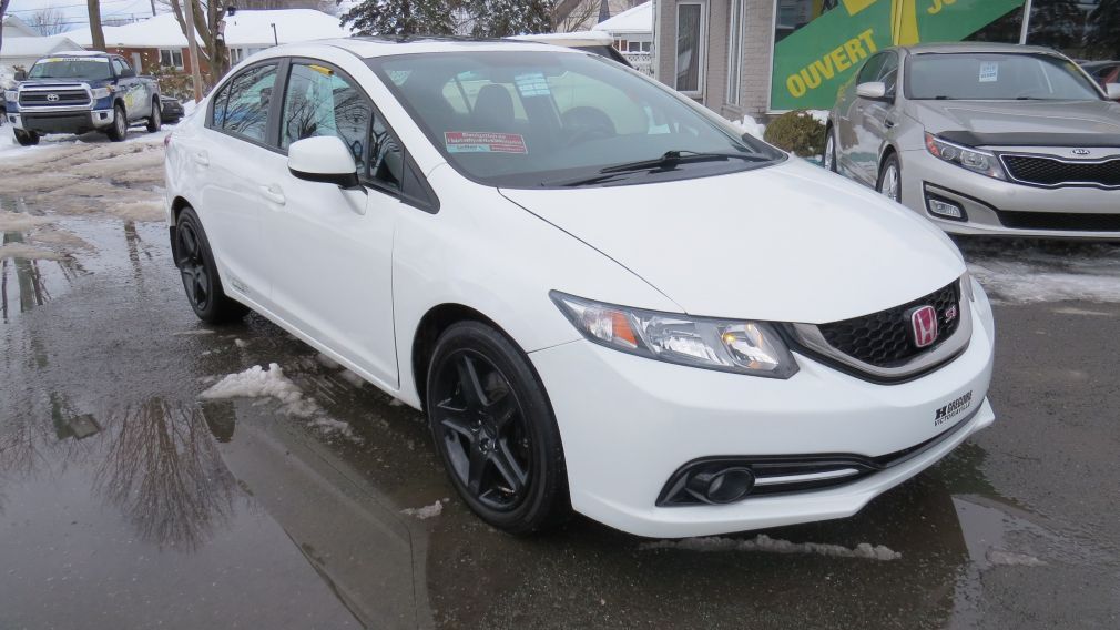 2013 Honda Civic Si MAN A/C MAGS CAMERA TOIT NAVI BLUETOOTH GR ELEC #0