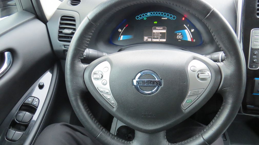 2016 Nissan Leaf SV AUT A/C MAGS CUIR CAMERA BLUETOOTH NAVI GR ELEC #16
